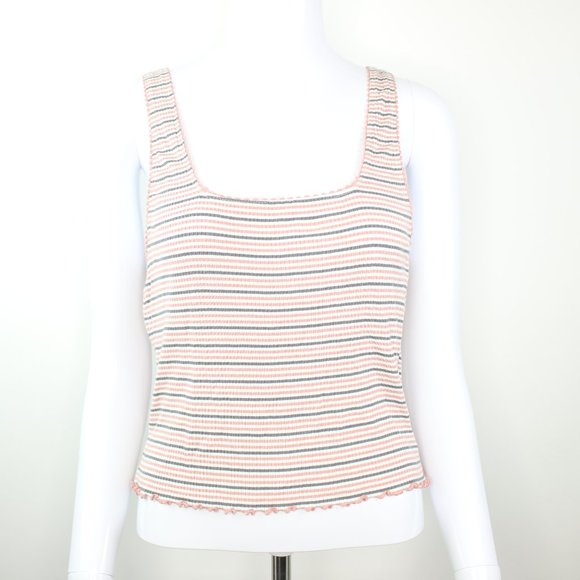 American Eagle Outfitters Tops - American Eagle Soft & Sexy Striped Ribbed Tank L